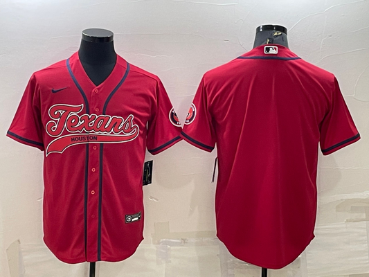 Men's Houston Texans Red Blank Jersey1