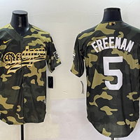 Men's Los Angeles Dodgers Freddie Freeman #5 Camouflage Replica Player Jersey1