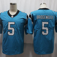 Men's Carolina Panthers Teddy Bridgewater #5 Blue Game Jersey1