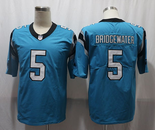 Men's Carolina Panthers Teddy Bridgewater #5 Blue Game Jersey1