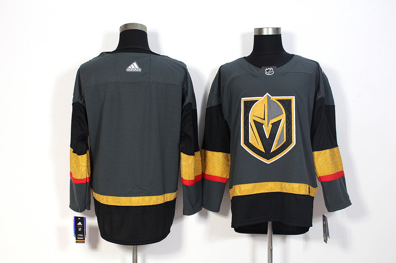 Men's Vegas Golden Knights Gray Alternate Authentic Blank Jersey1