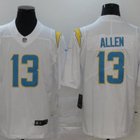 Men's Los Angeles Chargers Keenan Allen #13 White Game Player Jersey1
