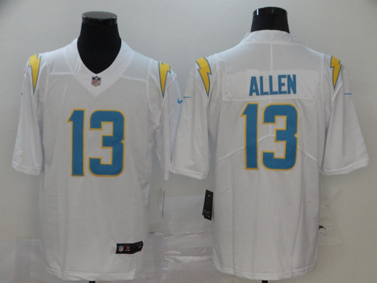 Men's Los Angeles Chargers Keenan Allen #13 White Game Player Jersey1