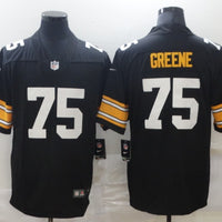 Men's Pittsburgh Steelers Joe Greene #75 Black Player Game Jersey1