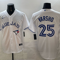 Men's Toronto Blue Jays Daulton Varsho #25 White Home Limited Player Jersey