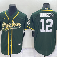 Men's Green Bay Packers Aaron Rodgers #12 Green Game Jersey1 Joint Edition