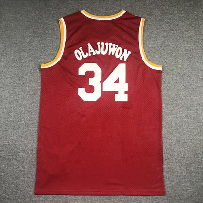 Men's Houston Rockets Hakeem Olajuwon 1993-94 Hardwood Classics Swingman Jersey1