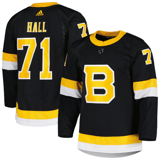 Men's Boston Bruins Taylor Hall #71 Black Replica Jersey1