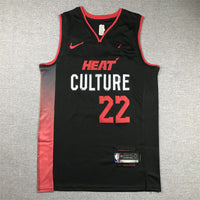 Men's Miami Heat Jimmy Butler #22 Black 2023/24 Swingman Jersey1 - City Edition