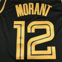 Men's Memphis Grizzlies Ja Morant #12 Black Replica Fast Break Jersey1