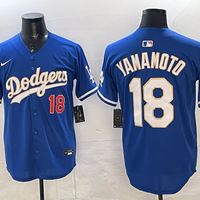 Men's Los Angeles Dodgers Yoshinobu Yamamoto #18 Royal Alternate Limited Jersey