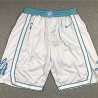 Men's Los Angeles Lakers White City Edition Basketball Shorts1