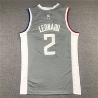 Men's LA Clippers Kawhi Leonard Gray 2020/21 Swingman Jersey1 - Earned Edition