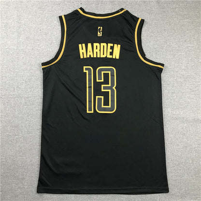 Men's Houston Rockets James Harden #13 NBA Black Replica Player Jersey1
