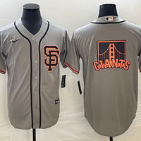 Men's San Francisco Giants Gray Road Replica Player Jersey1