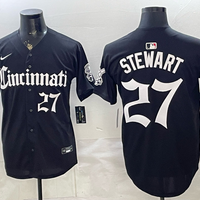 Men's Cincinnati Reds Sal Stewart #27 Black Replica Player Jersey