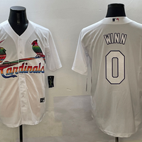 Men's St. Louis Cardinals Masyn Winn #0 White Replica Player Jersey