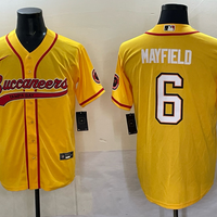 Men's Tampa Bay Buccaneers Baker Mayfield #6 Yellow Team Game Jersey