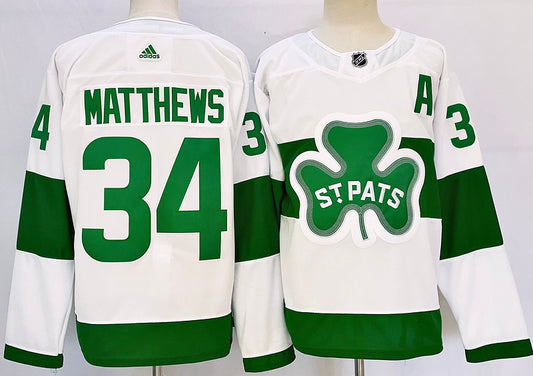 Men's Toronto Maple Leafs Auston Matthews #34 White Jersey1