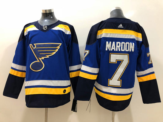 Men's St. Louis Blues Patrick Maroon #7 Blue Home Breakaway Player Jersey1
