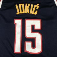 Men's Denver Nuggets Nikola Jokic #15 NBA Navy 2020/21 Swingman Jersey1