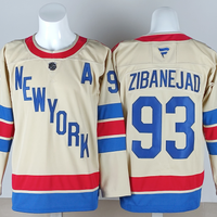 Men's New York Rangers Mika Zibanejad #93 Beige Breakaway Player Jersey