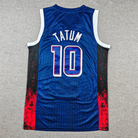 Men's 2024 USA Dream Team Jayson Tatum #10 Navy Authentic Player Jersey