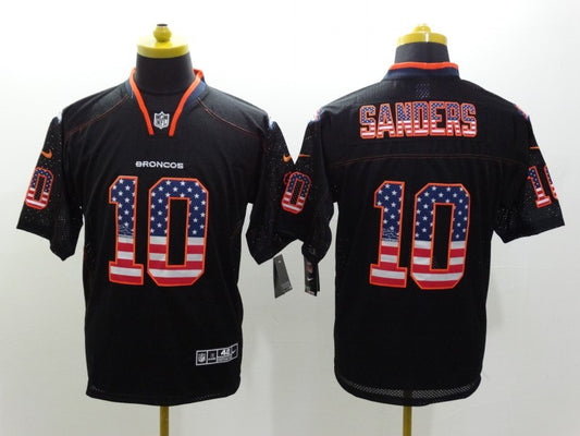 Men's Denver Broncos Emmanuel Sanders #10 Black Game Jersey1