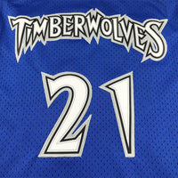 Men's Minnesota Timberwolves #21 Kevin Garnett Hardwood Classics Swingman Jersey1