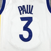 Men's Golden State Warriors Chris Paul #3 White Fast Break Player Jersey1 - Association Edition