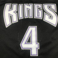 Men's Sacramento Kings Chris Webber Black Hardwood Classics Swingman Jersey1