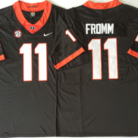 Men's Georgia Bulldogs Jake Fromm #11 Black Player Game Jersey