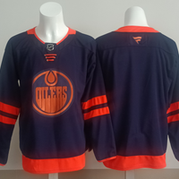 Men's Edmonton Oilers Navy Player Blank Jersey