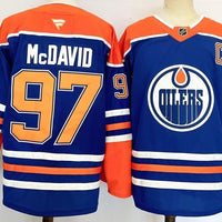 Men's Edmonton Oilers Connor McDavid #97 Fanatics Royal Home Breakaway Jersey