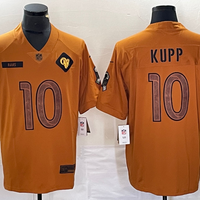 Men's Los Angeles Rams Cooper Kupp #10 Brown 2023 Salute To Service Limited Jersey1