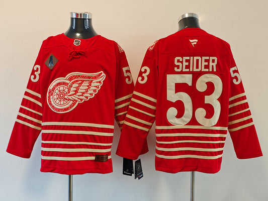 Men's Detroit Red Wings Moritz Seider #53 Fanatics Player Jersey