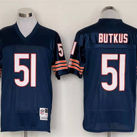 Men's Chicago Bears Dick Butkus Mitchell & Ness Navy Legacy Replica Player Jersey1