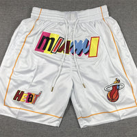 Men's Miami Heat White 2022/23 City Edition Basketball Shorts1
