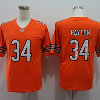 Men's Chicago Bears Walter Payton #34 Orange Player Game Jersey1