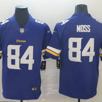 Men's Minnesota Vikings Randy Moss #84 Purple Game Jersey1