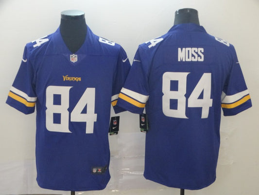 Men's Minnesota Vikings Randy Moss #84 Purple Game Jersey1
