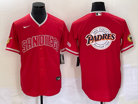 Men's San Diego Padres Red Replica Player Jersey1