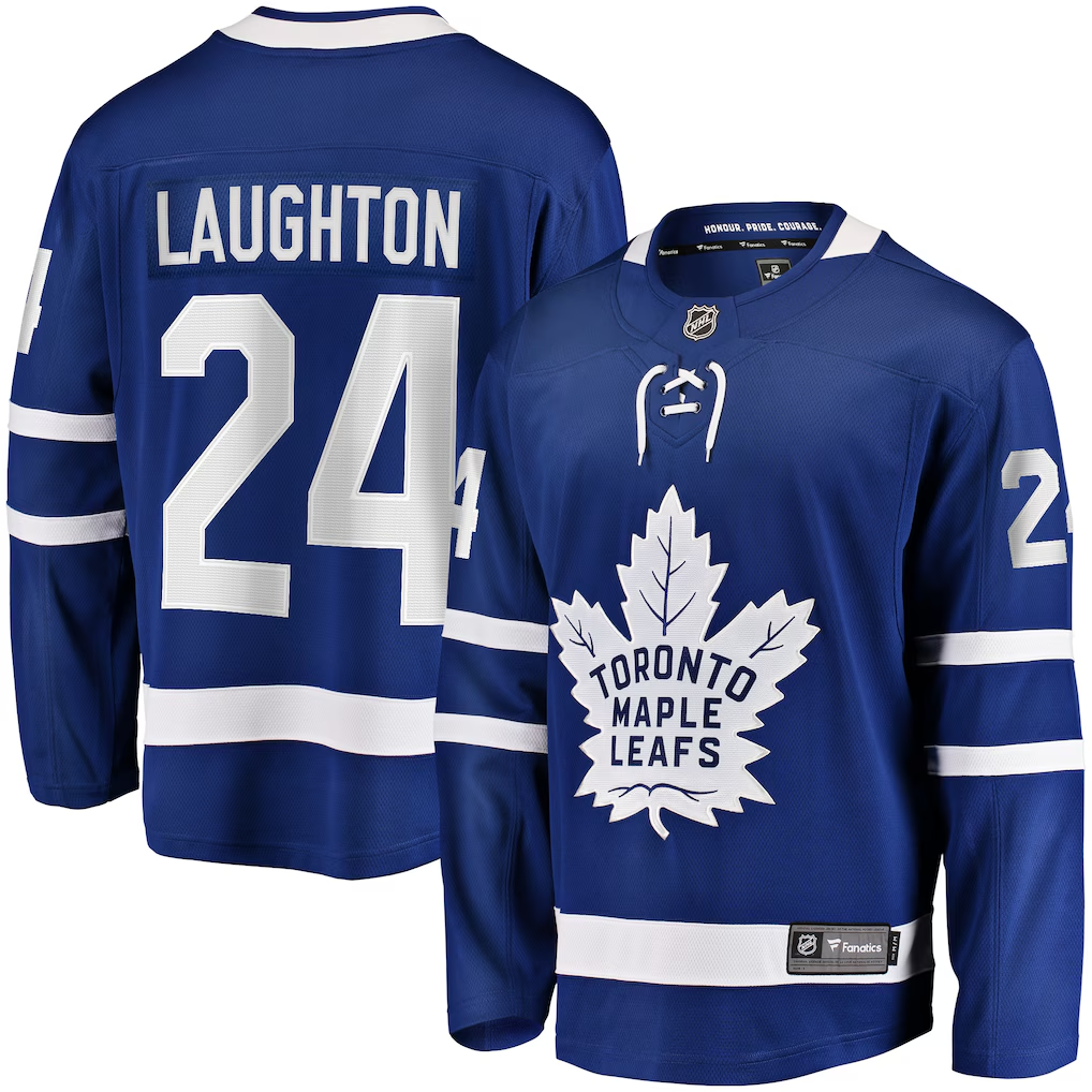 Men's Toronto Maple Leafs Scott Laughton #24 Fanatics Blue Home Breakaway Jersey
