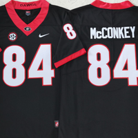 Men's Georgia Bulldogs Ladd McConkey #84 Black Player Jersey