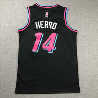 Men's Miami Heat Tyler Herro #14 Black 2020/21 Swingman Jersey1