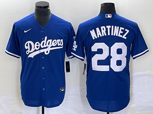 Men's Los Angeles Dodgers J.D. Martinez #28 Royal Replica Player Jersey1