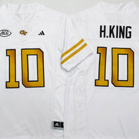 Men's Georgia Tech Football Haynes King #10 White Player Jersey