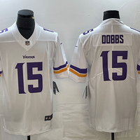Men's Minnesota Vikings Joshua Dobbs #15 White Game Jersey1