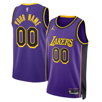 Men's Los Angeles Lakers Custom Swingman Jersey1 - Purple