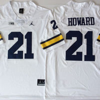 Men's Michigan Wolverines Desmond Howard #21 White Alumni Player Game Jersey